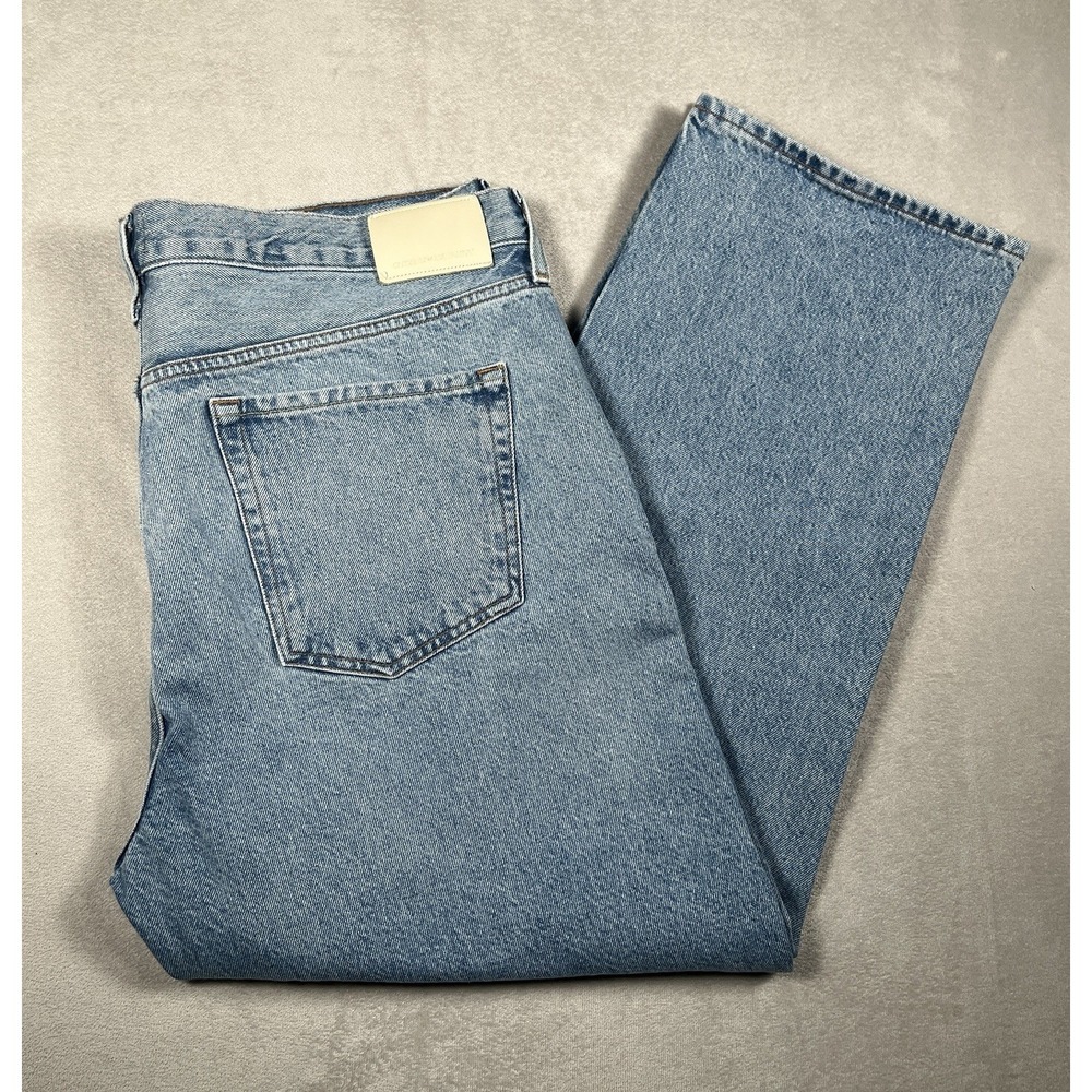 CITIZENS OF HUMANITY Womens Neve Relaxed Straight Jeans Organic Cotton Blue 33